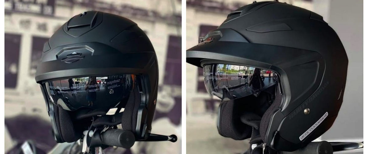 3/4 Motorcycle helmet