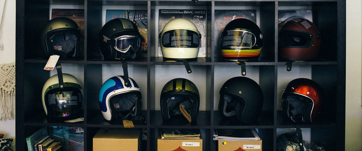 Proper storage of the helmet
