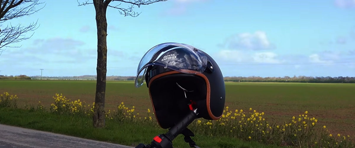 Open face helmet