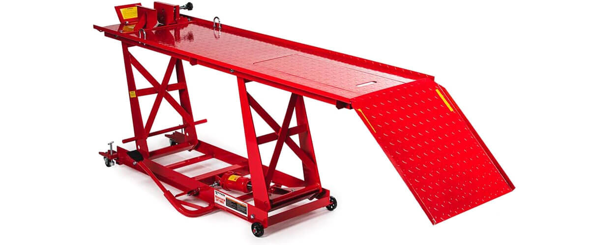 Titan Ramps Hydraulic Motorcycle Lift Table features